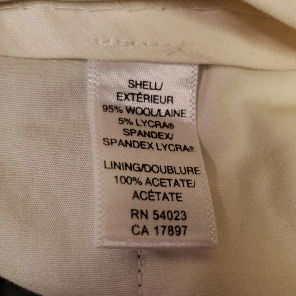 Banana Republic Dress Pants Men 33x32 Gray Gavin Wool Stretch Flat Front Trouser